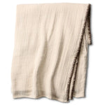 Avolite Cream Margosa Oversized Throw, 84" x 84"
