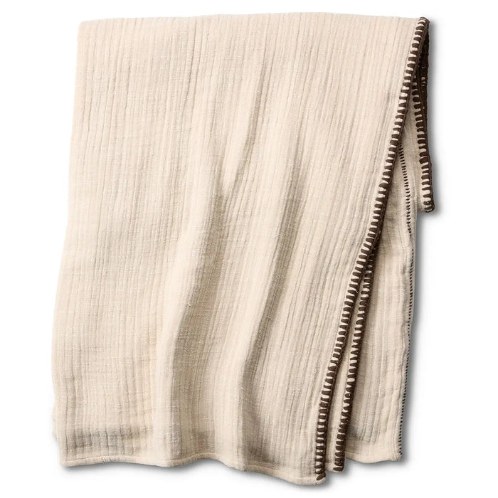 Avolite Cream Margosa Oversized Throw, 84" x 84"