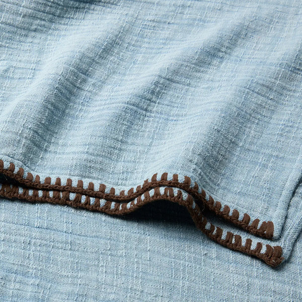 Avolite Blue Margosa Oversized Throw, 84" x 84"