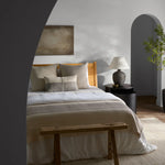 Embata Natural Duo-Tone Margosa Oversized Throw, 40" x 80"