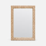 Gene Mirror, Natural Lattice Abaca, 40"W x 50"H