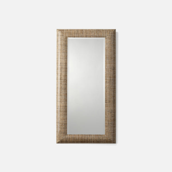 Tilda Mirror, Semi Matte Faux Rattan, 22"W x 42"H