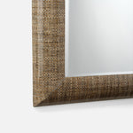 Tilda Mirror, Semi Matte Faux Rattan, 22"W x 50"H
