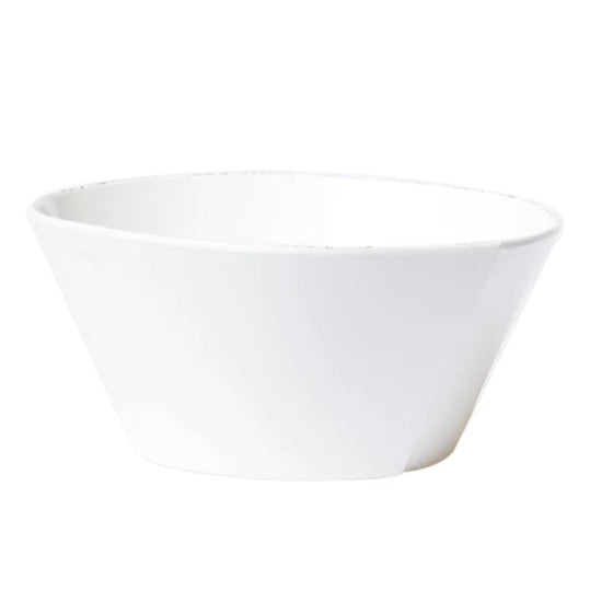 Melamine Lastra White Large Stacking Serving Bowl