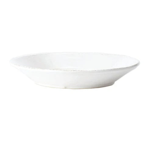 Melamine Lastra White Pasta Bowl