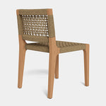 MLB Armless Dining Chair, Teak Natural