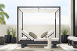 Collins Outdoor End Table, Stone White
