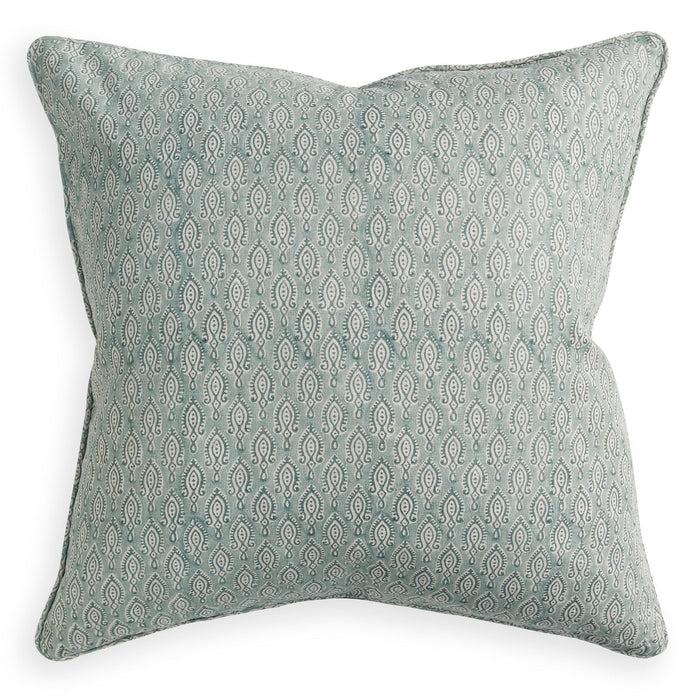 Malabar Celadon Linen Cushion 22" x 22"