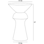Jasper Accent Table, 16"Dia x 24"H