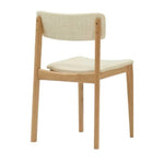 Poise Dining Chair, Light Oak/West Lake Oatmeal