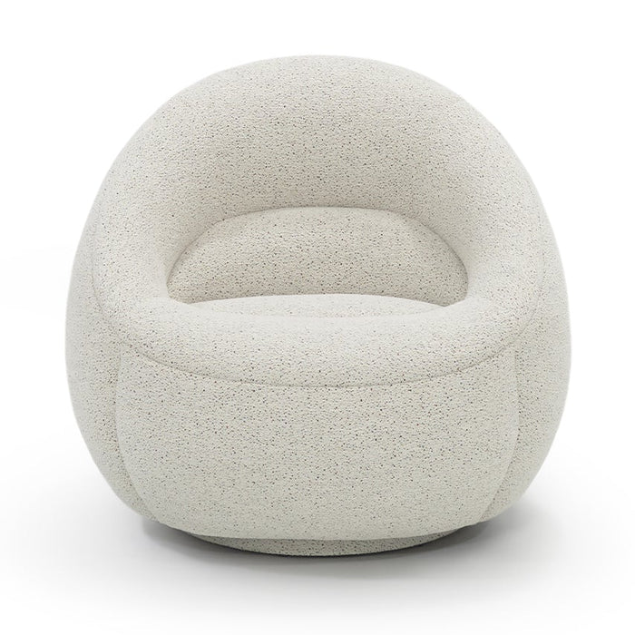 Micah Swivel Club Chair, Carnival 01 Fabric