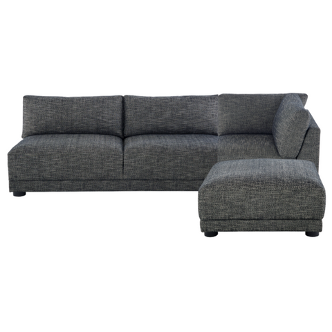 Ames Chaise Sofa, w/moveable ottoman, 127" x 85", , Night Fall Performance Fabric