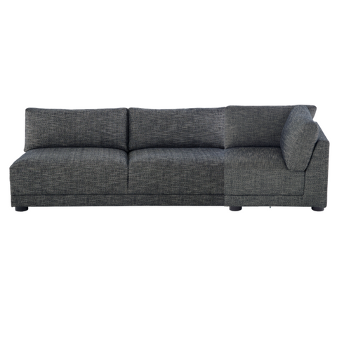 Ames  127" Sofa, w/moveable Corner Piece, Night Fall Performance Fabric
