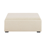 Montana Storage Ottoman, Flecked Oat, 35.4”W x 35.4”D
