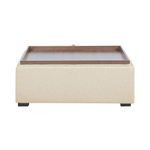 Montana Storage Ottoman, Flecked Oat, 35.4”W x 35.4”D
