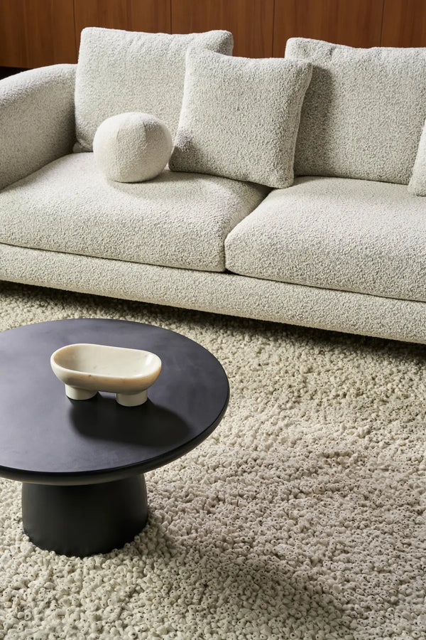 Fasika Coffee Table, Concrete Black, 27.6" Dia