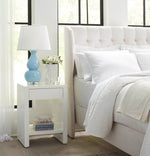 Morgan 1-Drawer Side Table, 19.5"W, Chiffon White