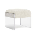 Jasper Fabric Ottoman, Performance Fabric