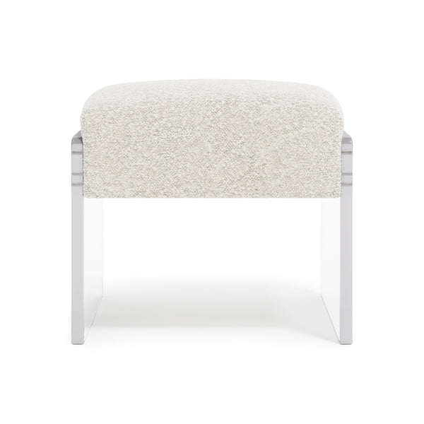Jasper Fabric Ottoman, Performance Fabric