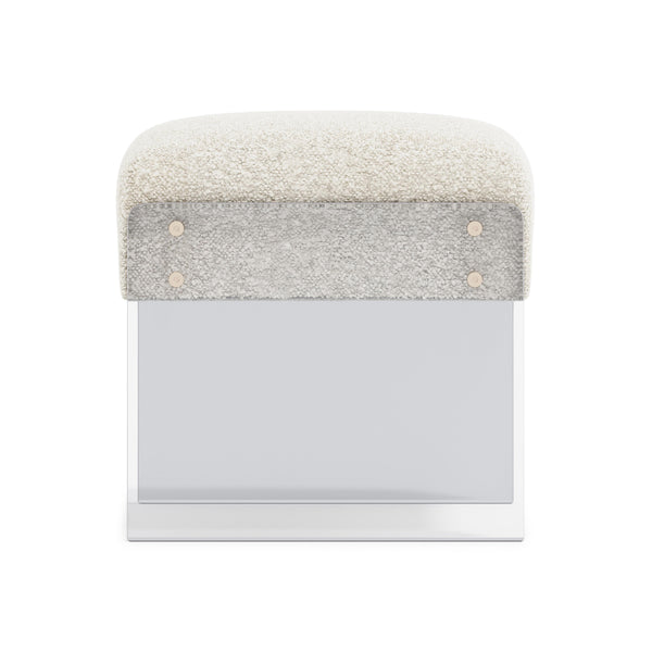 Jasper Fabric Ottoman, Performance Fabric