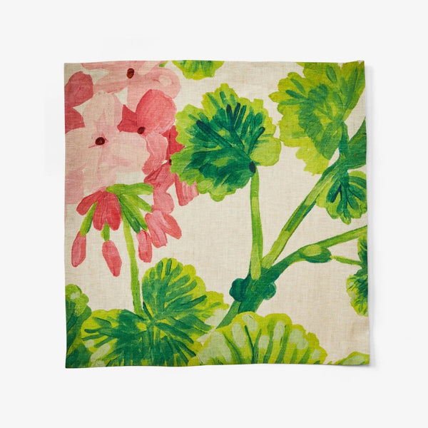 Geranium Multi Linen Napkins, Set of 8