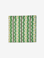 Bauhaus Green Linen Napkins, Set of 8