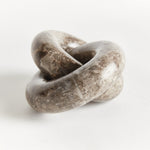 Linked Marble Rings Sculpture, 5.25"