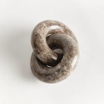 Linked Marble Rings Sculpture, 5.25"