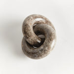 Linked Marble Rings Sculpture, 5.25"