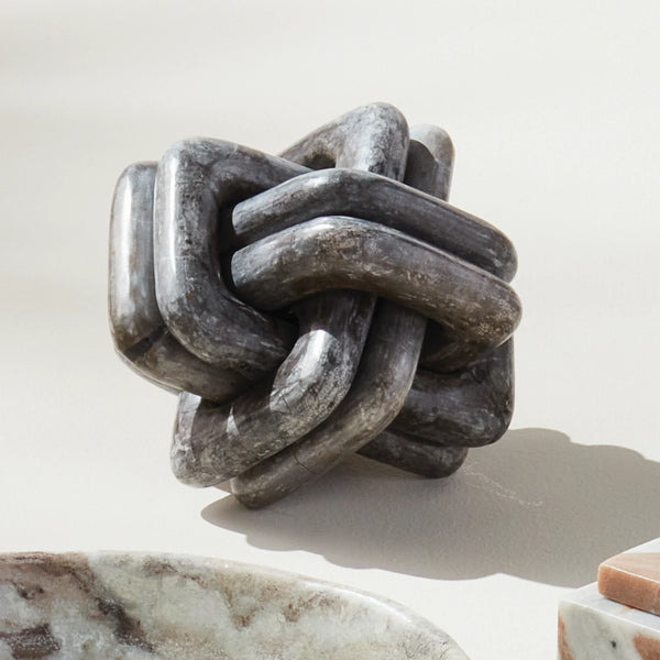Knot Marble Sculpture, 5"