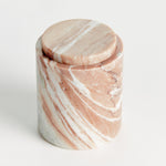 Jaqueline Marble Round Lidded Box, 6"H
