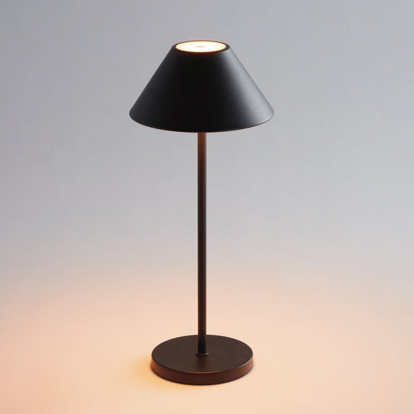 Alluna Cordless LED Lamp, Black, 14"H