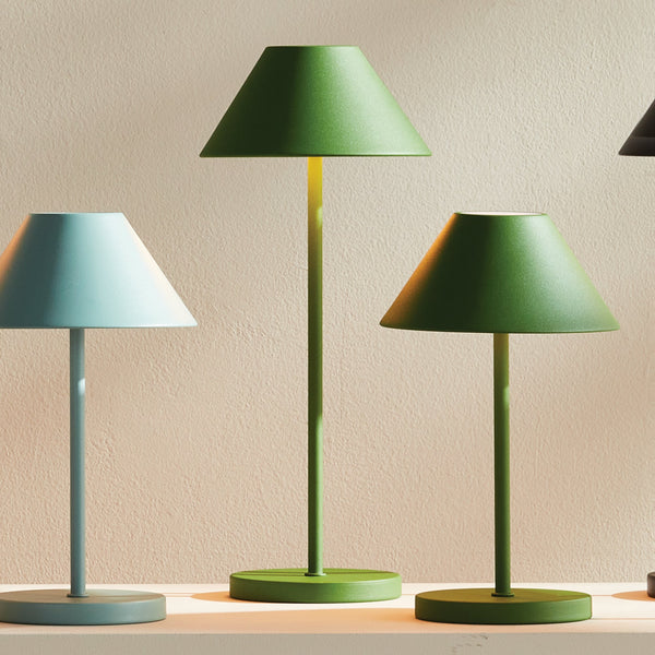 Alluna Cordless LED Lamp, Dark Green, 14"H