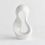 Lyra Sculpture - White, 12.25"H