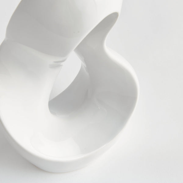 Lyra Sculpture - White, 12.25"H