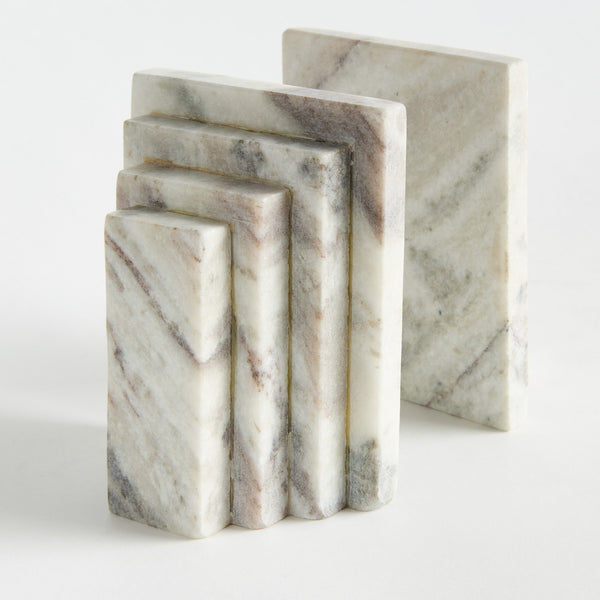 Jaqueline Marble Bookends