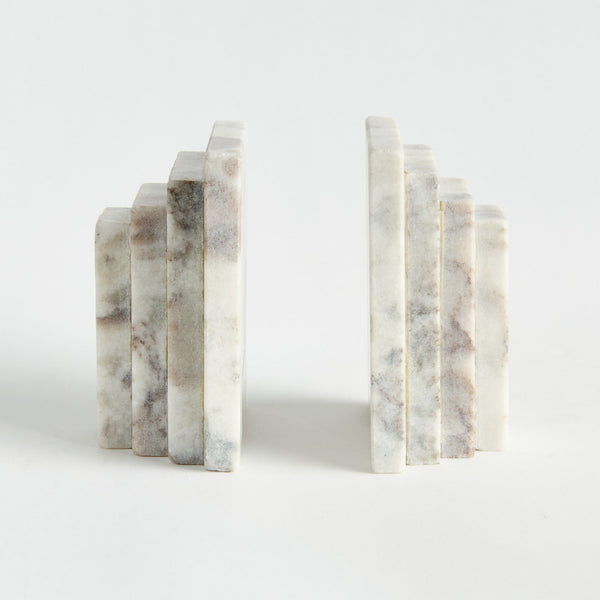 Jaqueline Marble Bookends
