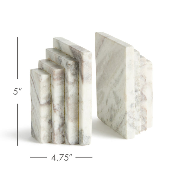 Jaqueline Marble Bookends