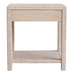 Gia Raffia Single Draw Nightstand, Natural 24"W