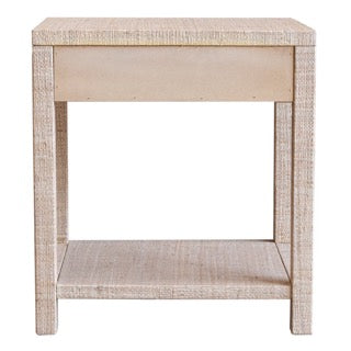 Gia Raffia Single Draw Nightstand, Natural 24"W