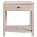 Gia Raffia Single Draw Nightstand, Natural 24"W