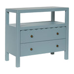 Maribelle Scallop Nightstand - Slate Blue, 28" W
