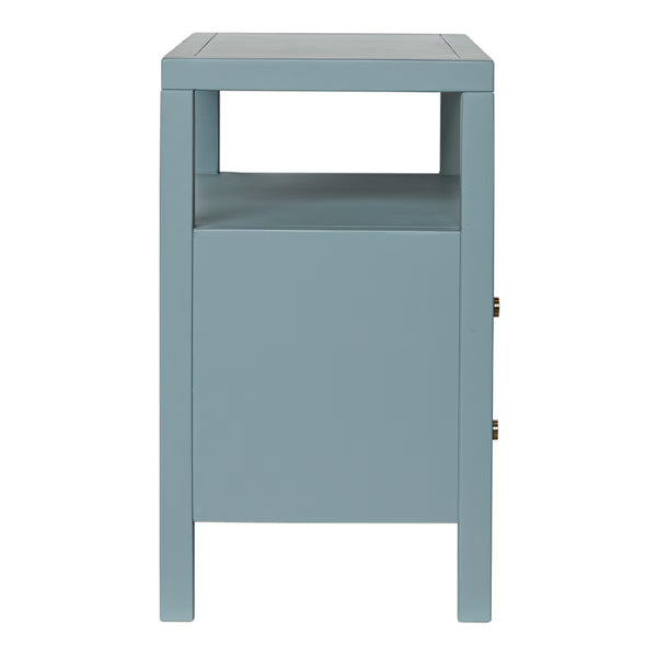 Maribelle Scallop Nightstand - Slate Blue, 28" W