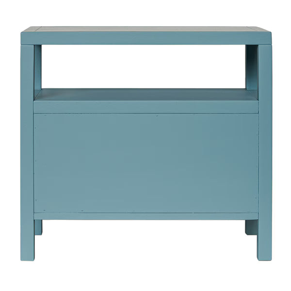 Maribelle Scallop Nightstand - Slate Blue, 28" W