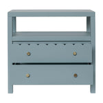 Maribelle Scallop Nightstand - Slate Blue, 28" W