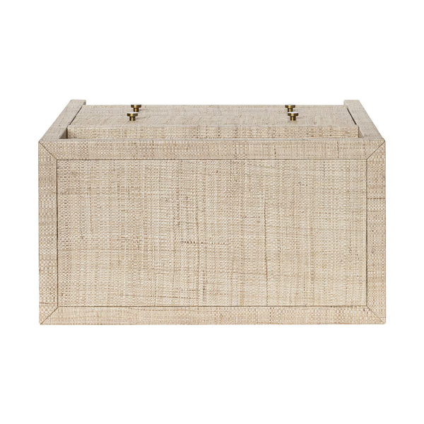 Paloma 2 Drawer Raffia Wrapped Night Stand - Natural, 28"W