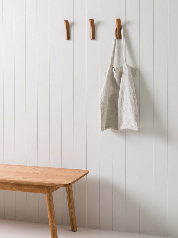 Bow Wall Hook, Oak