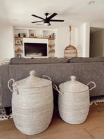 La Jolla Hamper - White, 2 Sizes