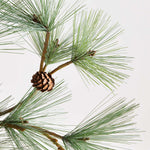Faux Pine Needle Stem with Pinecones, 38"