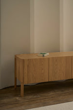 Nell Credenza, Light Oak, 71"W x 17.7"D x 23.6"H